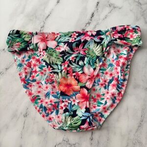 Tommy Bahama Nwt Island Cays Flora Mare Navy Reversible Hipster Bikini Bottom